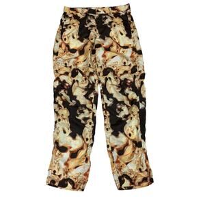 Issey Miyake RTW AW2010 Articulated Nylon Lava Print Pants Men's 3/L